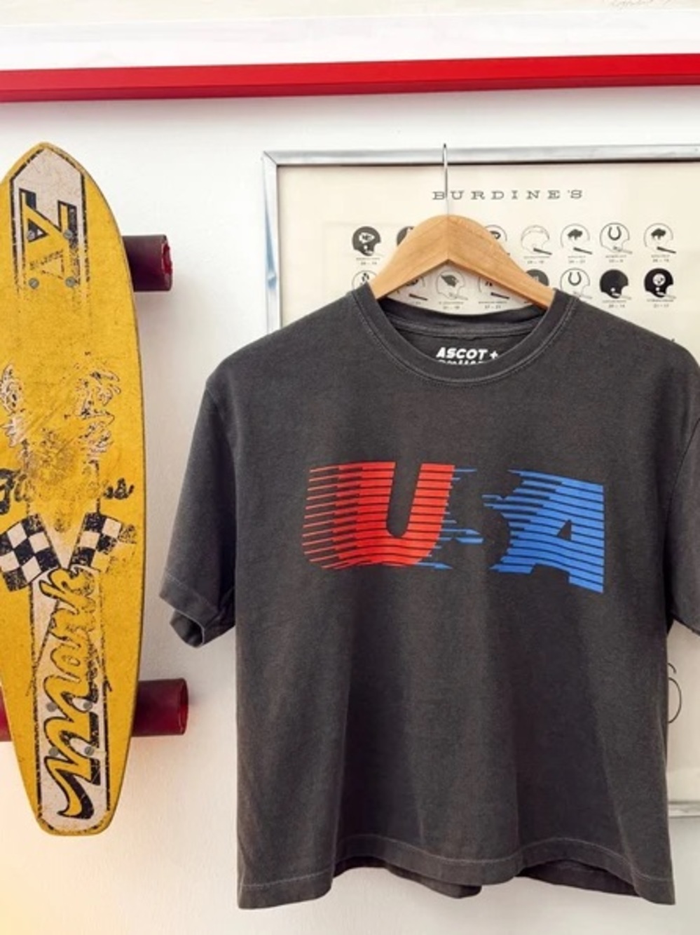 Ascot + Hart Usa Graphic Tee Retro Cropped — image 2 of 8
